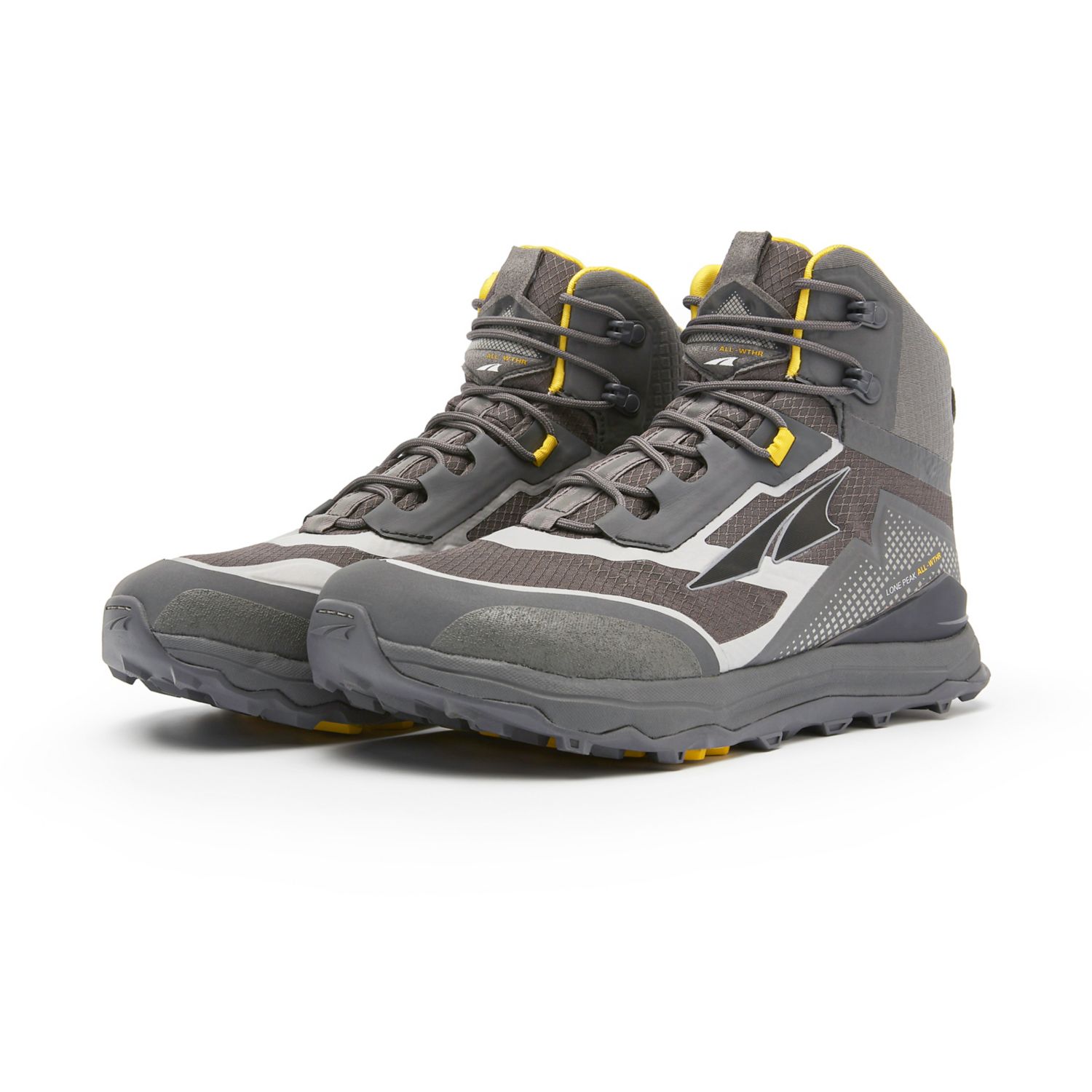 Botas Montaña Altra Lone Peak All-wthr Mid Hombre Gris Amarillo | Costa Rica-30265879